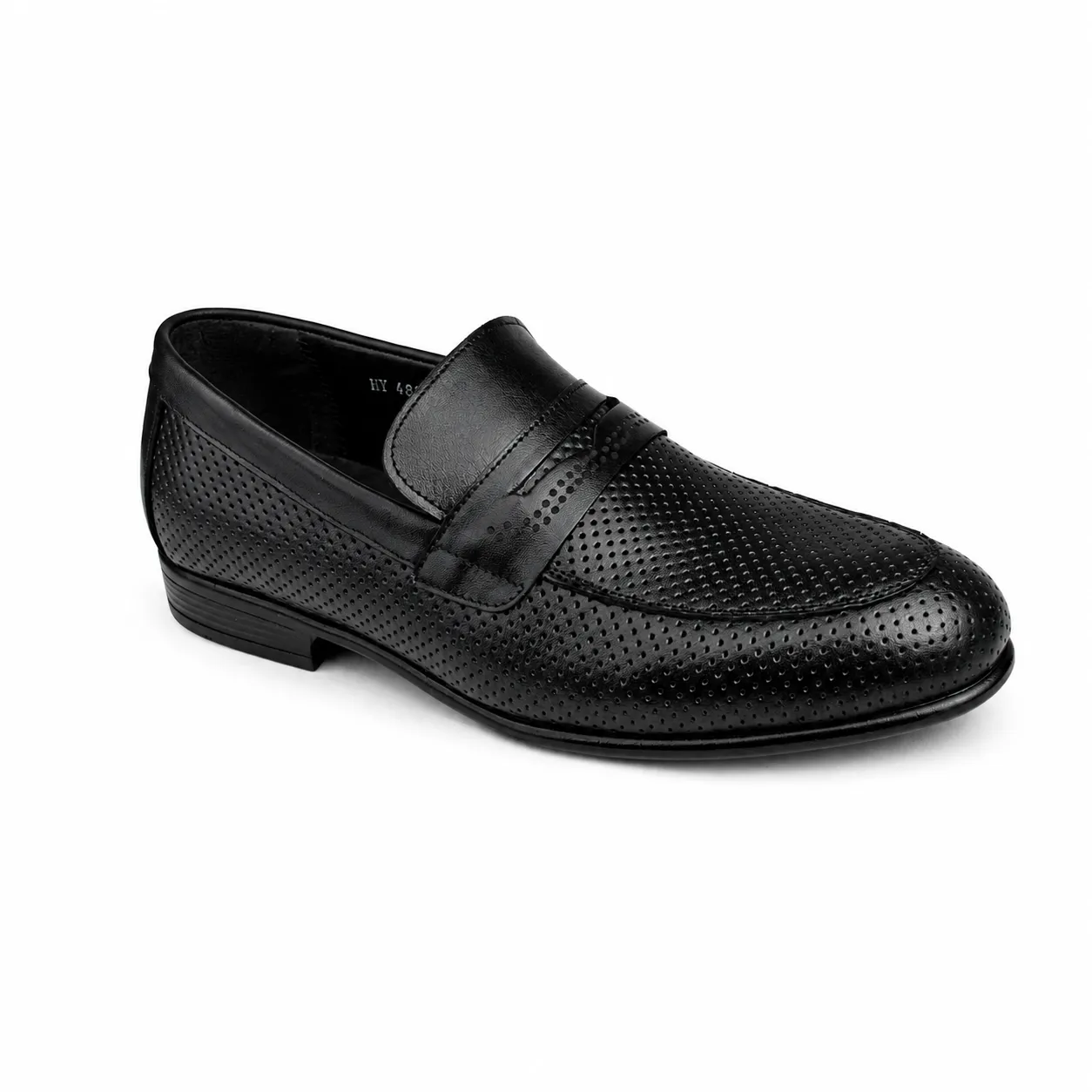 Chaussure pour homme 489-2 noir cuir   miniature